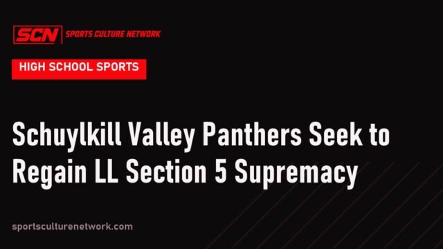 Schuylkill Valley Panthers Seek to Regain LL Section 5 Supremacy