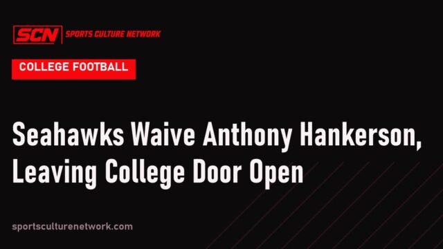 Seahawks Waive Anthony Hankerson, Leaving College Door Open