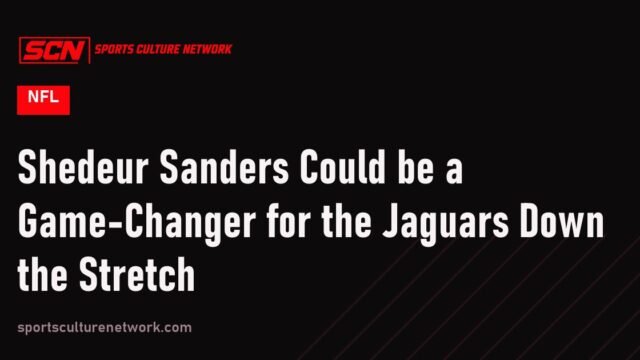 Shedeur Sanders Could be a Game-Changer for the Jaguars Down the Stretch