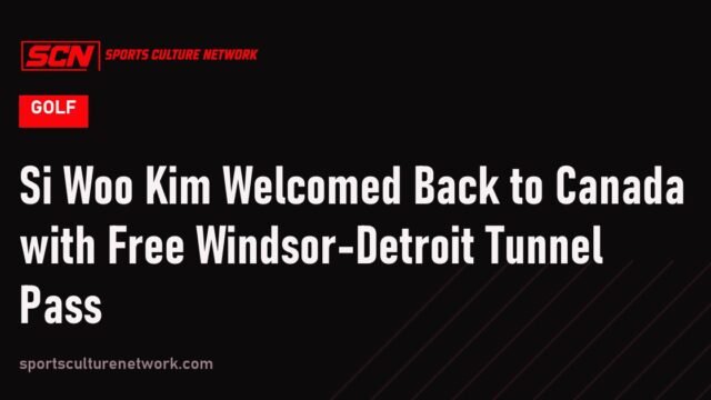 Si Woo Kim Welcomed Back to Canada with Free Windsor-Detroit Tunnel Pass