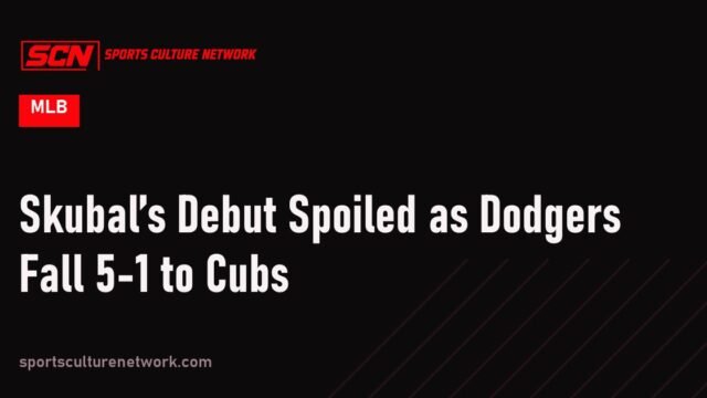 Skubal’s Debut Spoiled as Dodgers Fall 5-1 to Cubs