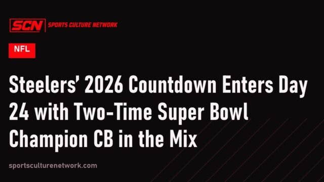 Steelers’ 2026 Countdown Enters Day 24 with Two-Time Super Bowl Champion CB in the Mix