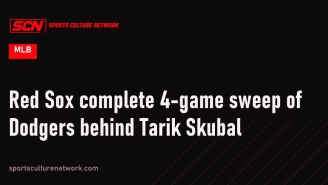 Red Sox complete 4-game sweep of Dodgers behind Tarik Skubal