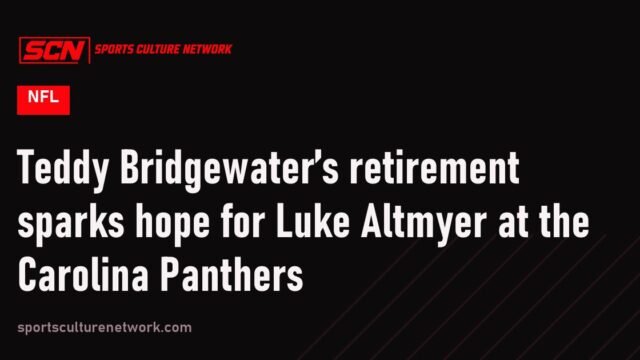 Teddy Bridgewater’s retirement sparks hope for Luke Altmyer at the Carolina Panthers