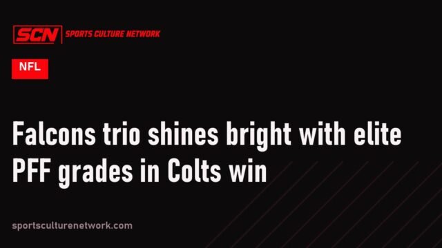 Falcons trio shines bright with elite PFF grades in Colts win