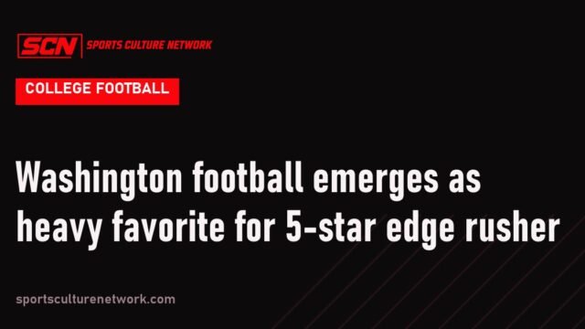 Washington football emerges as heavy favorite for 5-star edge rusher