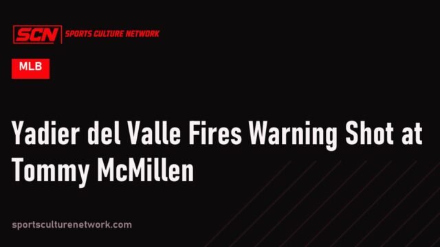 Yadier del Valle Fires Warning Shot at Tommy McMillen