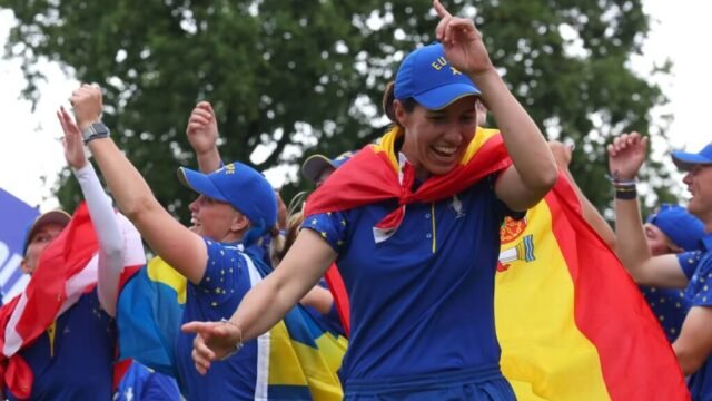 Carlota Ciganda’s passion fuels Europe’s Solheim Cup win over the Americans