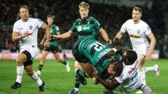 Northampton starts title defence with victory against Newcastle