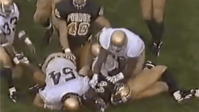 Notre Dame secures 1993 victory over Purdue in rainy conditions