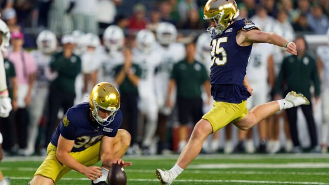 Spencer Porath set to return as Notre Dame kicker against Purdue