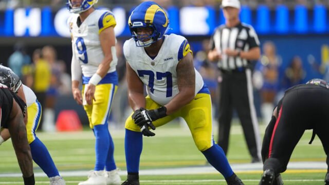 Rams offensive lineman Alaric Jackson suspended two games for punching Bills’ Bradley Chubb after game