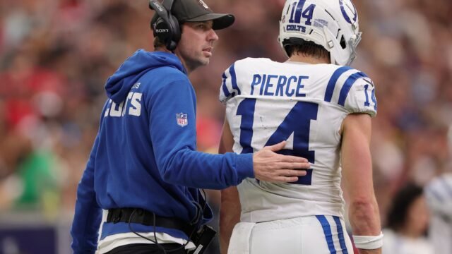 Colts’ Alec Pierce making steady recovery from heel injury but weeks from return