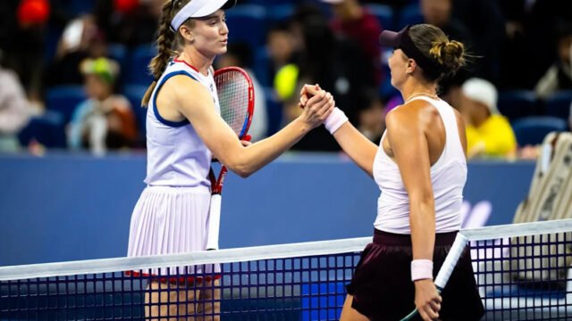 Alina Charaeva becomes lowest-ranked player to rally past world number one Elena Rybakina at China Open