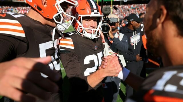 Andre Szmyt’s late field goal lifts Browns to AFC North lead as Bills edge Raiders in tight NFL games