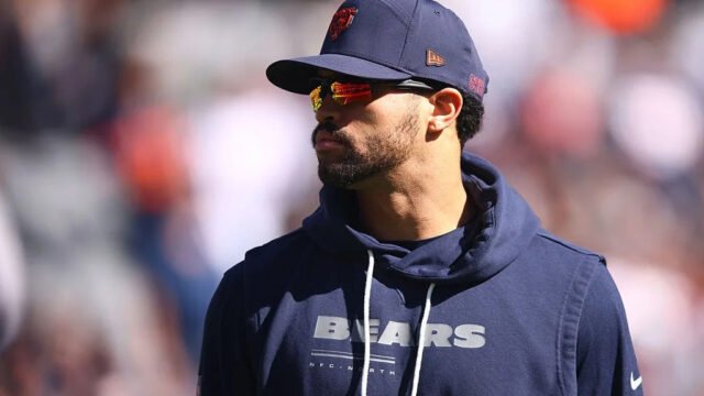 Bears coach Ben Johnson optimistic Caleb Williams could return vs Falcons after limited practice