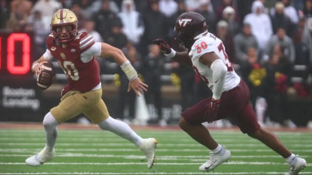 Boston College faces No. 21 SMU at Gerald J. Ford Stadium Saturday at noon ET