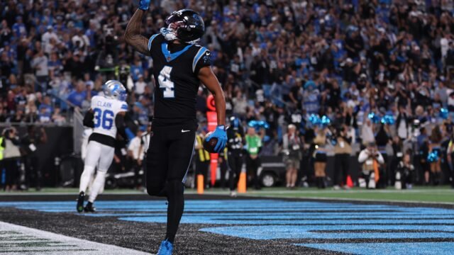 Bryce Young and Tetairoa McMillan lead Panthers to 32-26 win over Lions in Sunday Night Football return