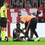 Bukayo Saka exits early with thigh injury as Arsenal face Bayern setback in Champions League