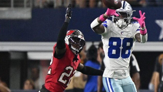 CeeDee Lamb leaves game with quad injury as Cowboys fall to Buccaneers in Week 5