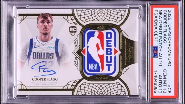 Cooper Flagg’s $8 million rookie debut patch card highlights surge in unique sports memorabilia sales