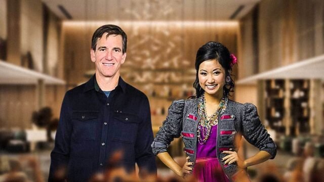 Eli Manning channels London Tipton on ManningCast during Rams-Bills game with Brenda Song