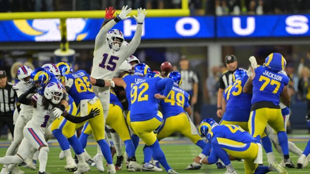 Rams coach McVay says Harrison Mevis’ blocked FG had flawed trajectory before Bills’ overtime win