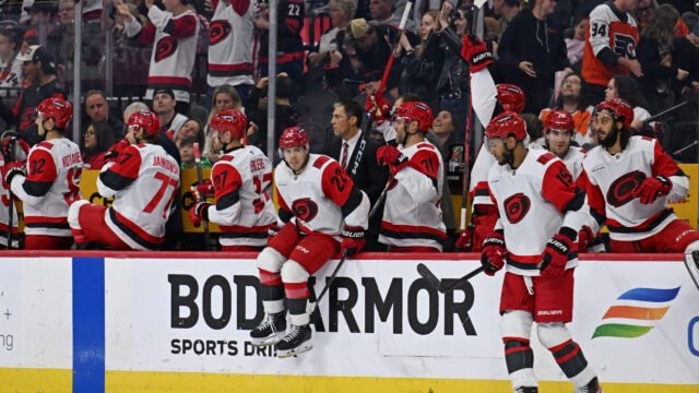 Hurricanes secure first win with overtime power-play goal by Gostisbehere in Philadelphia
