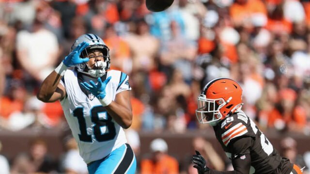 Panthers receiver Jalen Coker ruled out for Sunday night game against Lions
