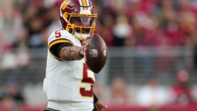 Jayden Daniels throws for 300 yards and two TDs as Commanders rally in Week 6 loss
