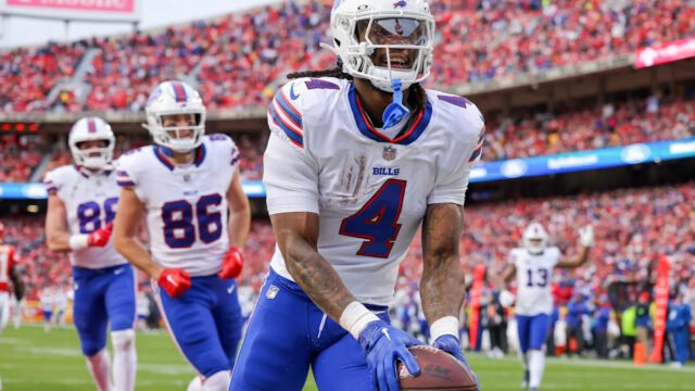 Bills coach Joe Brady reassures James Cook despite costly overtime fumble against Rams