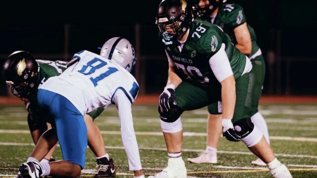 Enfield junior tackle Joel Budd trims to 315 pounds, attracting multiple college football offers
