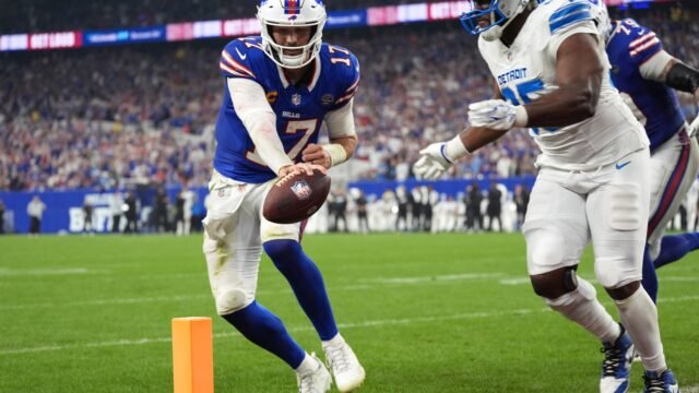 Josh Allen one touchdown away from breaking Bills scrimmage scoring record on Sunday