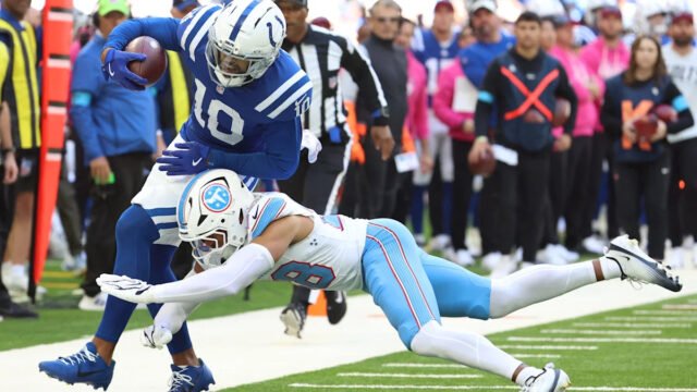 Keenan Allen leads Colts with 8 catches for 82 yards vs Titans in Week 6