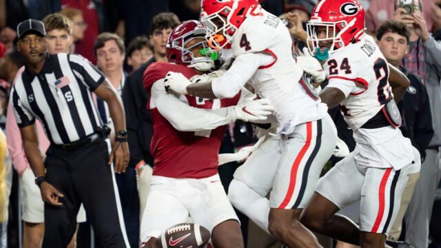 Georgia safety KJ Bolden acknowledges he’d want pass interference called on controversial no-call vs. Alabama