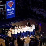 Knicks celebrate NBA title at MSG before upcoming home games vs Magic and Pistons