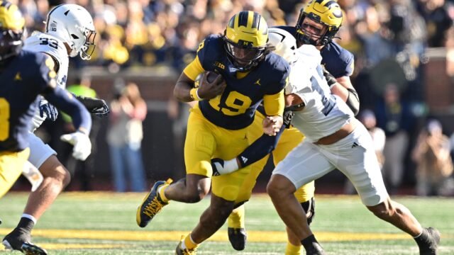 Michigan coach Kyle Whittingham keeps starting QB choice under wraps before Indiana clash