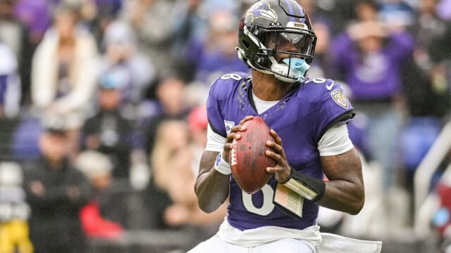 Ravens quarterback Lamar Jackson to have MRI on ankle after injury in win over Titans