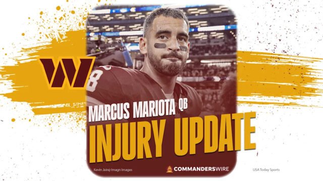 Washington Commanders confirm Marcus Mariota’s knee MCL injury after Sunday’s game against Colts