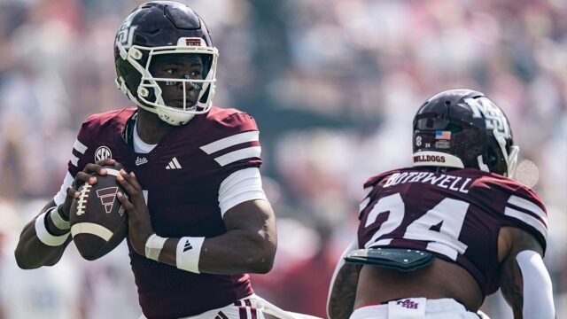 Mississippi State’s quarterback status uncertain ahead of Saturday’s LSU game in Baton Rouge