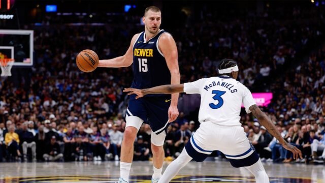 Nikola Jokic ranks his latest behind-the-back preseason assist to Cam Johnson among his best passes