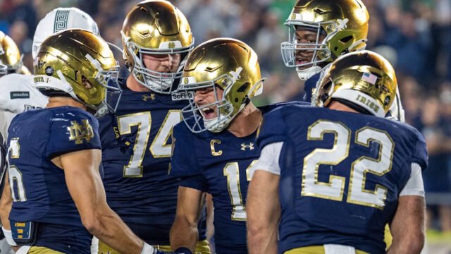Notre Dame faces BYU in top-10 clash without star QB LJ Martin due to injury