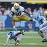 Notre Dame secures fifth straight win with 37-26 victory over North Carolina in Chapel Hill