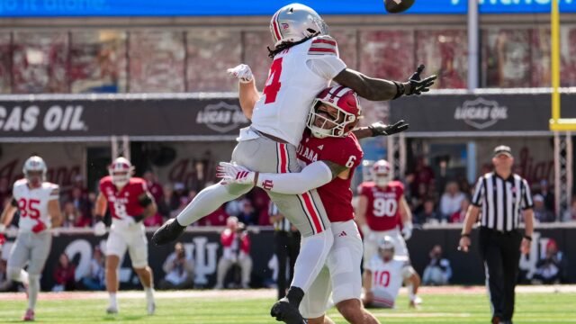 Ohio State ends Indiana’s 22-game home streak with 19-15 win despite QB Sayin’s injury