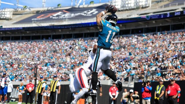 Jaguars’ Parker Washington emerges as top fantasy receiver ahead of London game