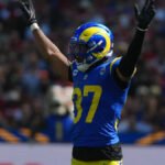 Rams safety Quentin Lake intercepts Jacoby Brissett on Cardinals’ opening drive in Week 6