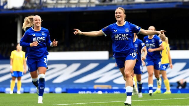 Ruby Mace’s brace secures Everton Women a 2-1 win over Birmingham City at Goodison Park