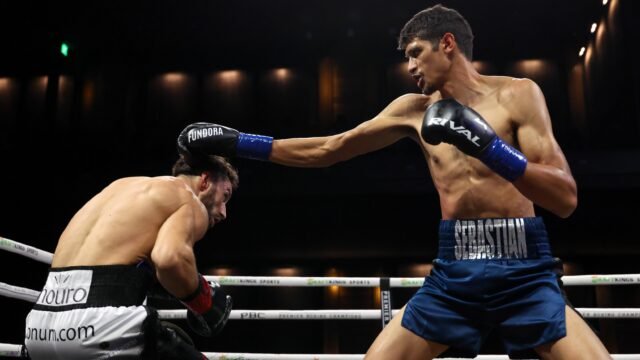 Sebastian Fundora stops Ermal Hadribeaj to keep WBC super welterweight title ahead of unification bout
