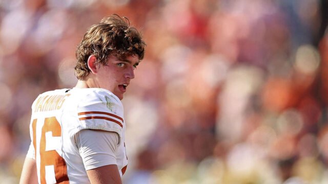 Texas coach Steve Sarkisian says Arch Manning faces unfair pressure due to his famous last name