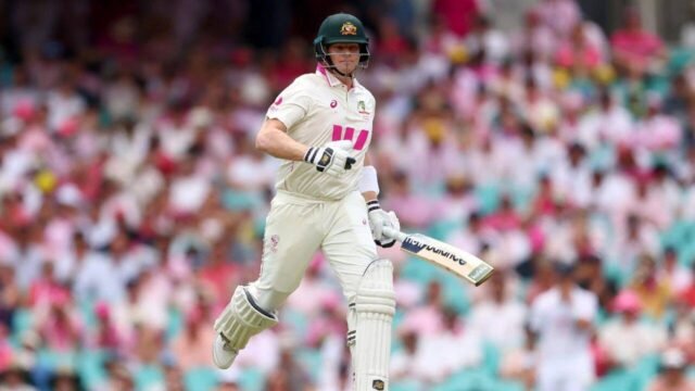 Steve Smith leaves fielding after helmet strike by Nortje in Durban Test against South Africa